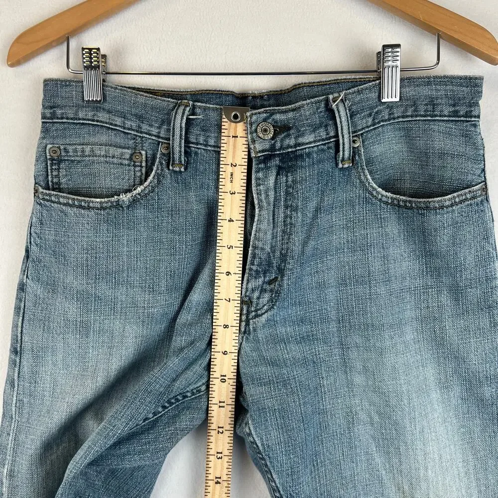 Levis 514 Jeans Mens 33x32 Blue Straight‎ Mid Rise Dark Wash Denim